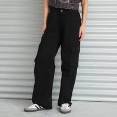 AMERICANINO - Jeans Cargo Tiro Medio Mujer